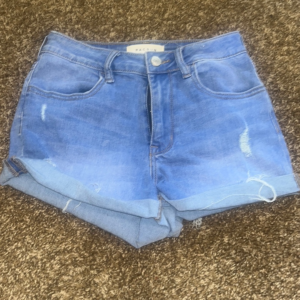 pacsun high rise super stretch shorts